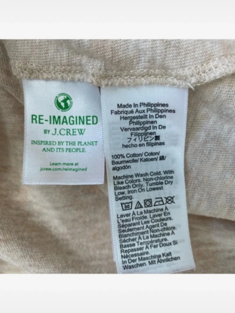 J. Crew Women's Long-Sleeve Crewneck Top in Light Taupe